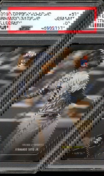 FERNANDO TATIS JR PSA 10 RC 2019 TOPPS X VLAD JR THE LEGEND #31 GEM MINT