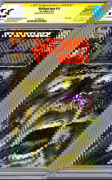 WITCHING HOUR #13 CGC-SS 7.5 SIGNED NEAL ADAMS COVER & ART WOLFMAN & WEIN 1971