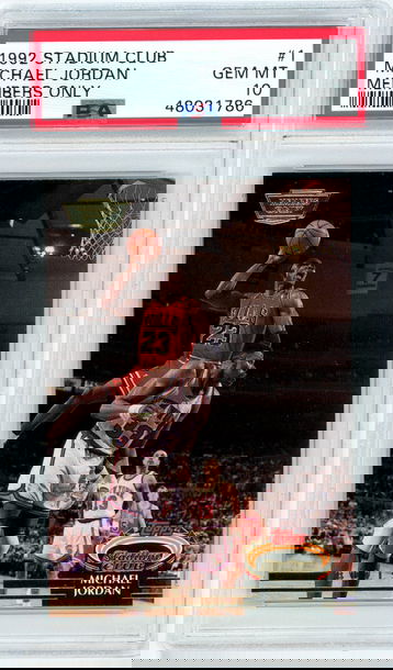 1992 Stadium Club Members Only #1 Michael Jordan PSA 10 GEM MINT 