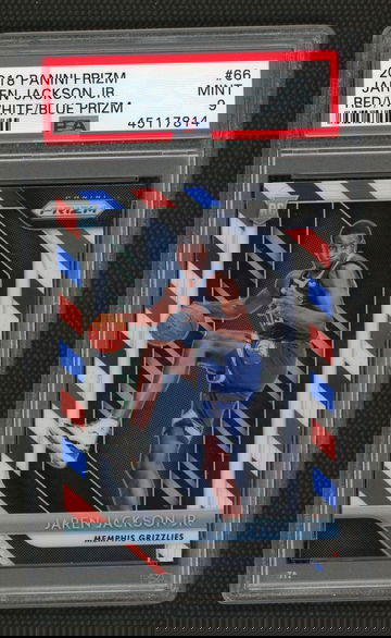 Jaren Jackson Jr 2018 Panini Red/White/Blue Prizm Rookies PSA 9