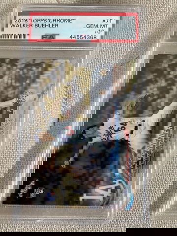 2018 Topps Chrome Walker Buehler RC PSA 10 #71