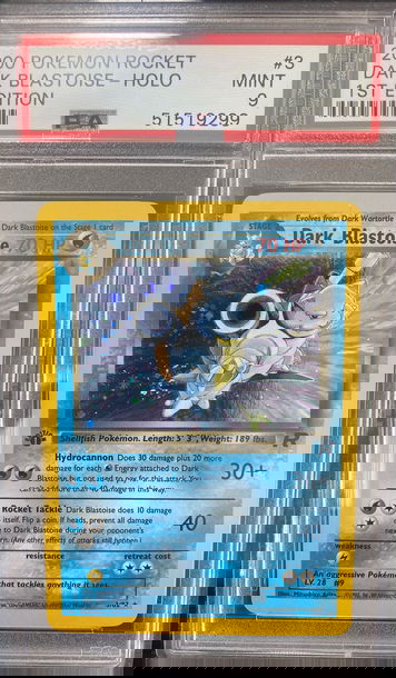 2000 Pokemon Dark Blastoise holo 1st Edition PSA 9