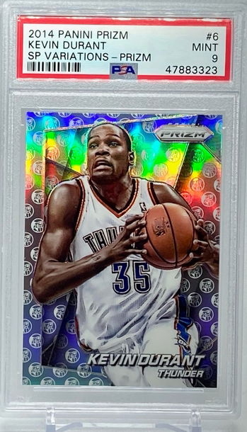 2014 Panini Prizm Kevin Durant Prizm SP Variations Mint PSA 9