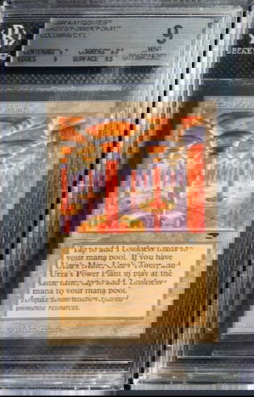 1994 MTG Magic The Gathering Antiquities Urza's Power Plant BGS 9++ Quad Mint