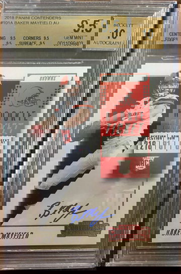 Baker Mayfield Contenders Rookie Ticket Auto