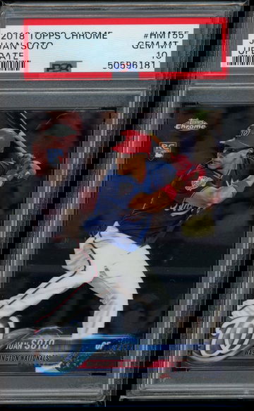 2018 Topps Chrome Update Juan Soto #HMT55 PSA 10
