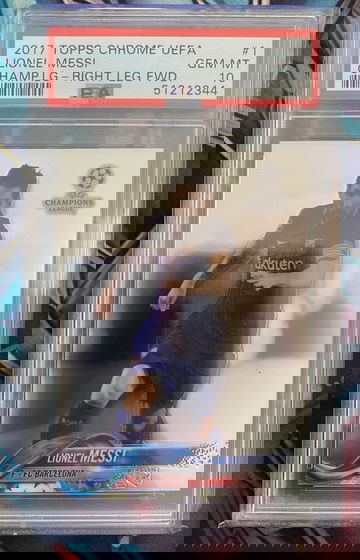 2017-18 Topps Chrome UEFA Champions #1 Lionel Messi PSA 10 GEM MINT