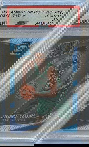 2017-18 Panini Jayson Tatum #198 Donruss Optic Jason ROOKIE PSA 10 GEM MINT