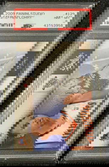 2009 Panini Studio Stephen Curry ROOKIE CARD RC #129 PSA 8 NM-MT *GOAT*