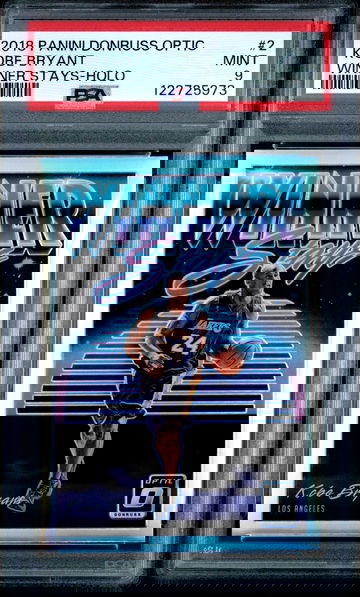 2018 Donruss Optic Kobe Bryant Winner Stays Holo Silver Prizm PSA 9