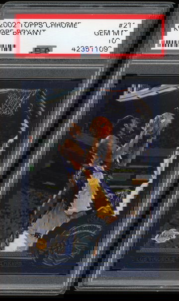 Kobe Bryant 2002 Topps Chrome #21 PSA 10