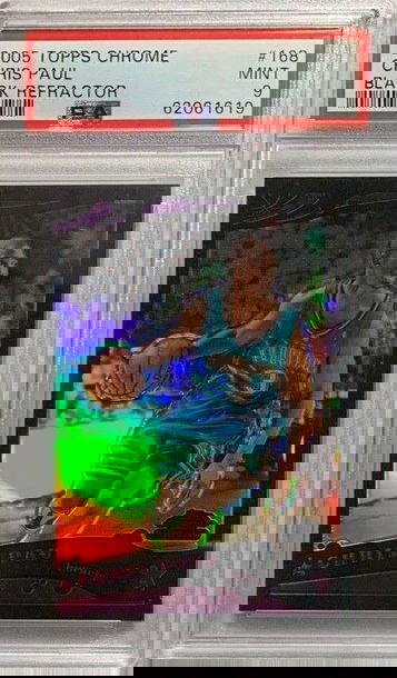 2005 Topps Chrome #168 Chris Paul Rookie Black Refractor #/399 PSA 9