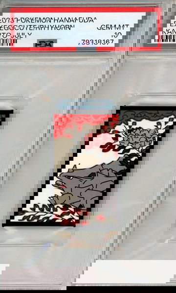 2013 POKEMON HANAFUDA KANTO EXEGGCUTE RHYHORN JULY PSA 10 GEM MT