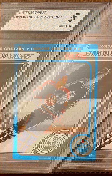 Wayne Gretzky - 1979-1980 Topps #18  Rookie - BVG 5