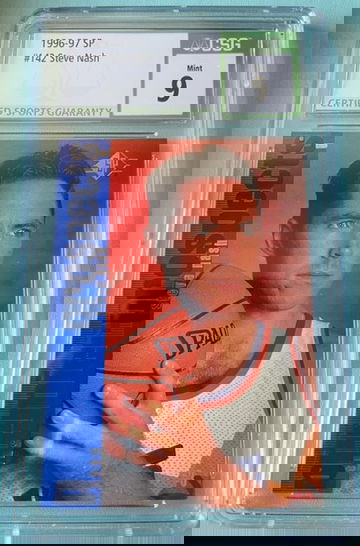 1996 SP Steve Nash Rookie Card CSG 9