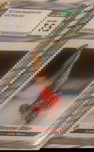 2013 Sports Illustrated Simone Biles Olympic Gold CSG 7.5