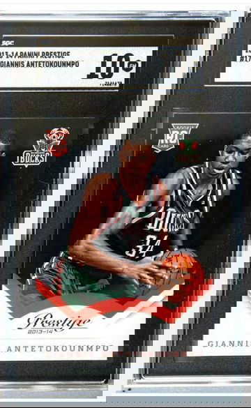 2013 -14 Panini Prestige Giannis Antetokounmpo Rookie SGC 10