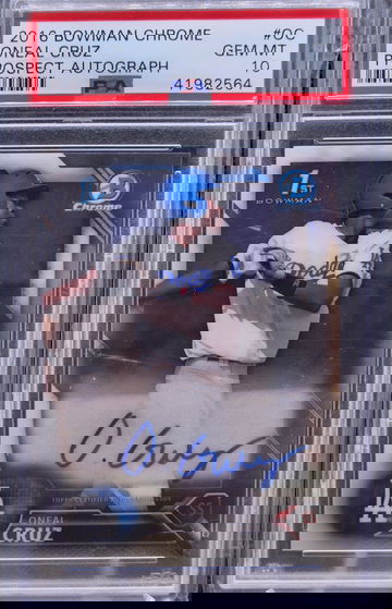 2016 Bowman Chrome Oneal Cruz Auto PSA 10 Gem Mint