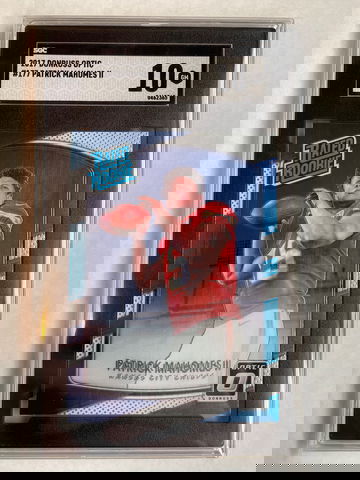 2017 Donruss Optic 177 Patrick Mahomes Rated Rookie SGC 10