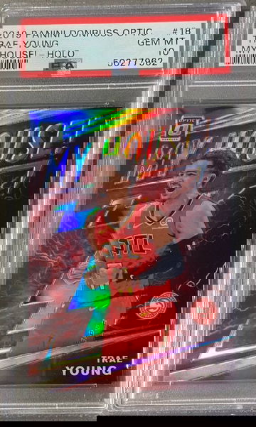 2019 Panini Donruss Optic TRAE YOUNG MY HOUSE HOLO SILVER PSA 10 GEM MINT #18