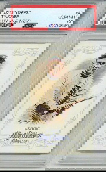 2013 TOPPS ALLEN & GINTER #4 TY COBB CARD DETROIT TIGERS PSA 10 LOW POP RARE