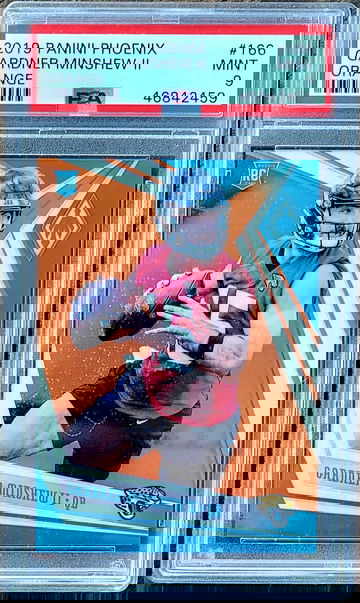 2019 SP /99 GARDNER MINSHEW PANINI PHOENIX ORANGE Refractor PSA 9 Rookie #166 