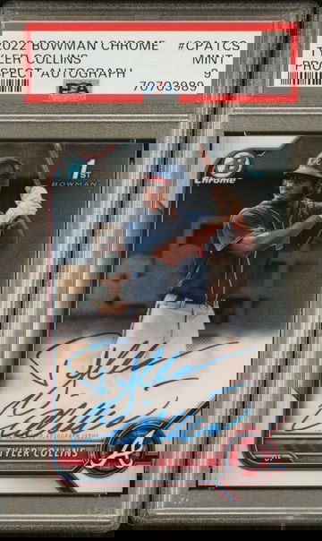 2022 Bowman Chrome Tyler Collins 1st Bowman Auto PSA 9 Gem Mint Atlanta Braves