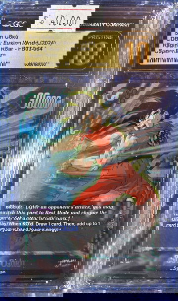 2024 Son Goku DBS Fusion World Raging Roar FB03-064 Super Rare CGC 10 Pristine