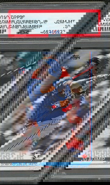 Vladmir Guerrero JR 2019 Topps Missing Card Nyber PSA 10