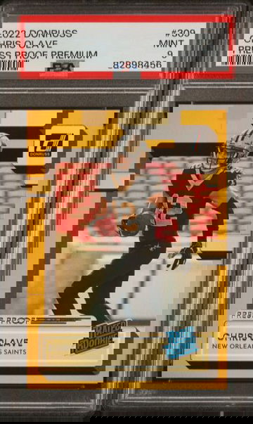 2022 Donruss Chris Olave Press proof Premium PSA 9