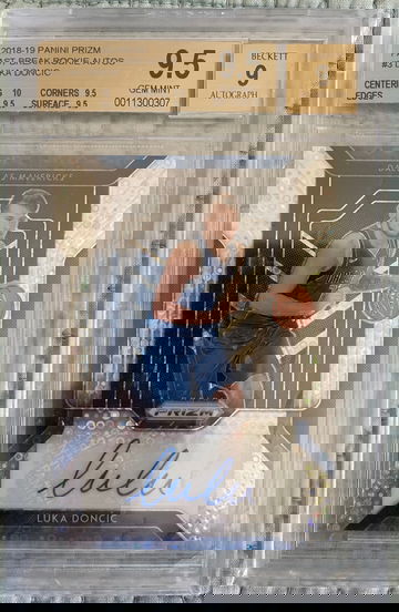 Luka Doncic 2018 Prizm Fast Break Auto BGS 9.5 True Gem Plus
