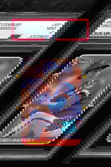 1987 DONRUSS GREG MADDUX PSA 9