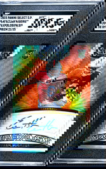 2023 PANINI SELECT DRAFT PICKS YOUTH EXPLOSION SIGNATURES PRIZMS TIE DYE ELIJAH HIGGINS SGC 9.5