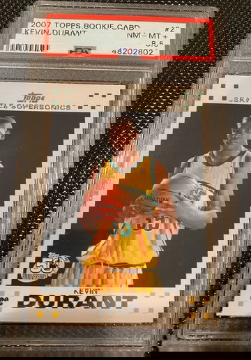 Kevin Durant topps rookie psa 8.5 rc RED HOT