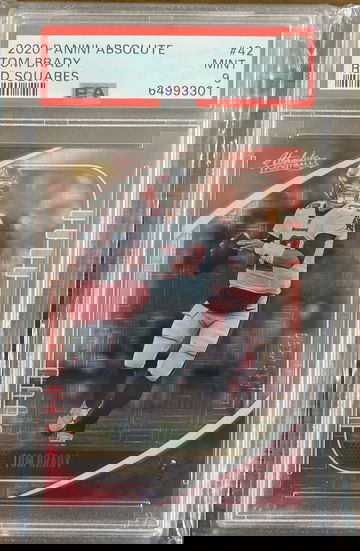 2020 Absolute Tom Brady Red Squares /199 PSA 9