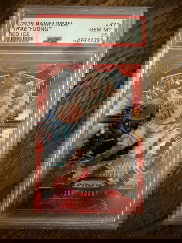 Trae Young 2019 Panini Prizm Red Ice PSA 10 