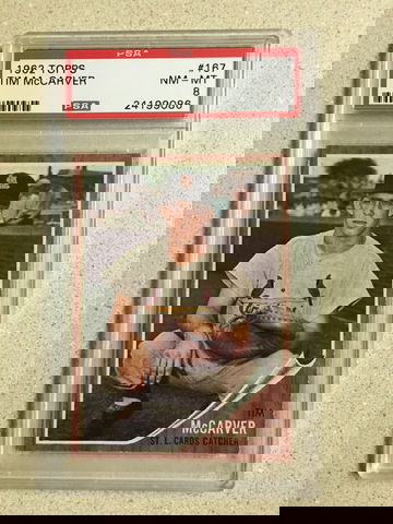 1962 Topps #167 Tim McCarver PSA 8 NM-MT CARDINALS ROOKIE 