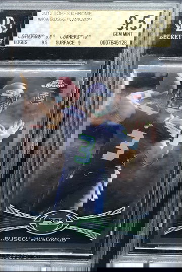 Russell Wilson 2012 Topps Chrome BGS 9.5+  10 corners 