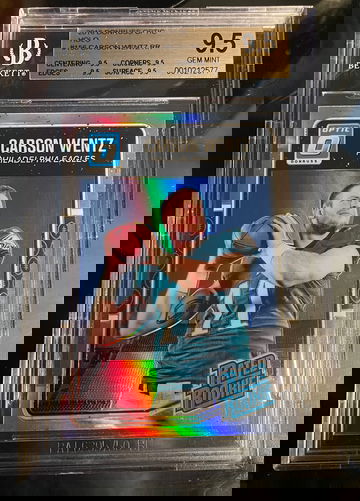 2016 Carson wentz optic holo BGS 9.5 true gem