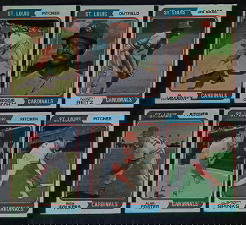 1974 Topps St. Louis Cardinals Lot of 12 Reggie Smith Ken Reitz Al Hrabosky 🔥⚾🔥⚾