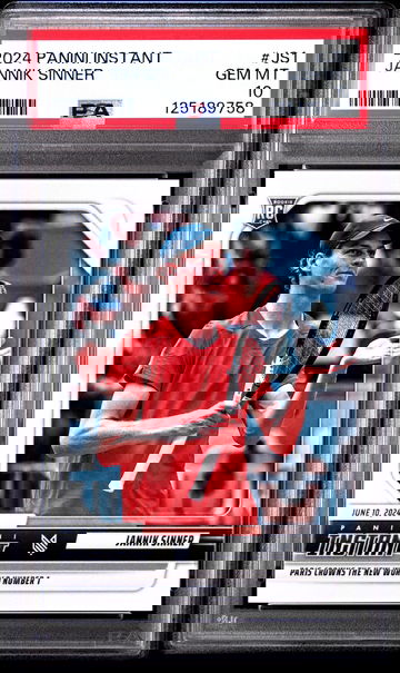 2024 PANINI INSTANT TENNIS JANNIK SINNER #JS1 RC ROOKIE PSA 10