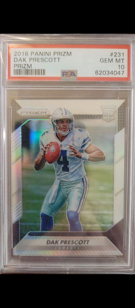 2016 Prizm Silver Prizm Dak Prescott PSA 10