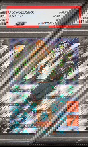 1999 UPPER DECK VINCE CARTER HOLOGRFX NBA 24/7 #N3 PSA 9