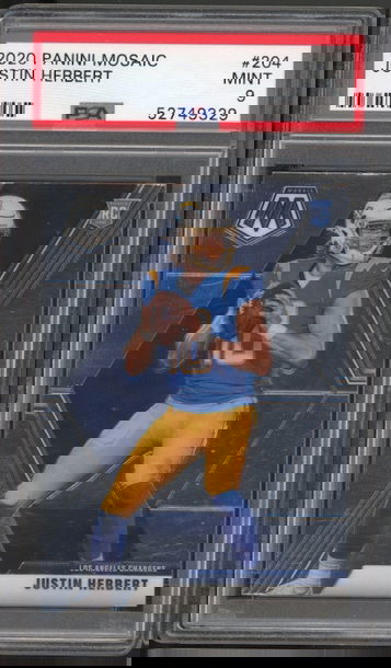 2020 mosaic Justin herbert psa 9 