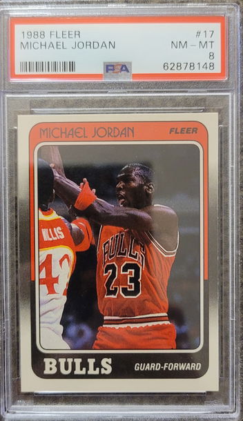 1988 Fleer Michael Jordan PSA 8