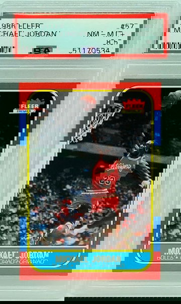 1986 Fleer Michael Jordan PSA 8.5