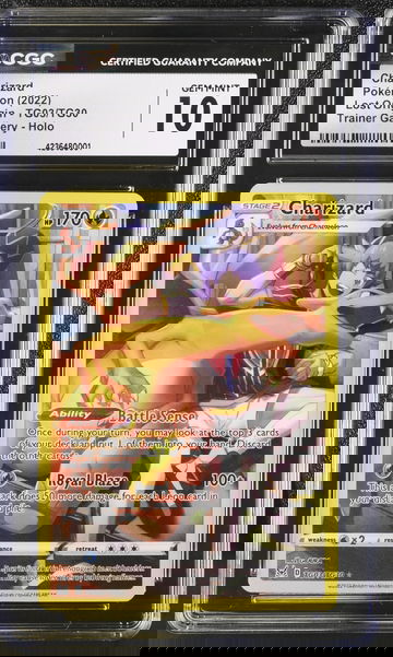 Charizard TG03/TG30 CGC 10 GEM MINT ULTRA RARE HOLO Lost Origin Trainer Gallery Pokemon Foil