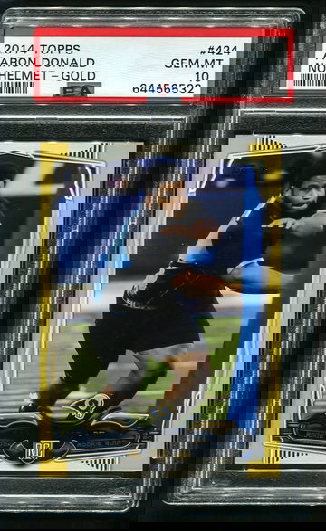 2014 Topps Chrome #175 Aaron Donald Rams RC Rookie Gold /2014 PSA 10 POP 8