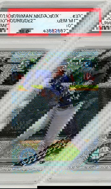 2019 Bowman Chrome Julio Rodriguez Mega Box #33 PSA 10