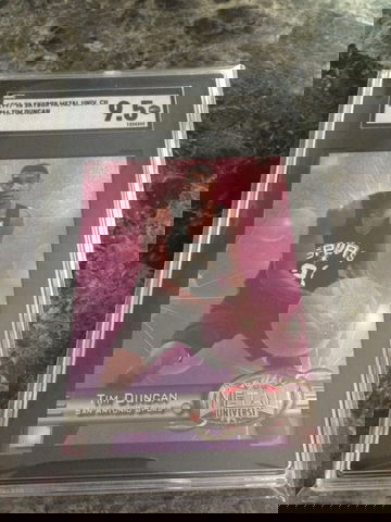 1997 Skybox Metal Tim Duncan RC SGC 9.5